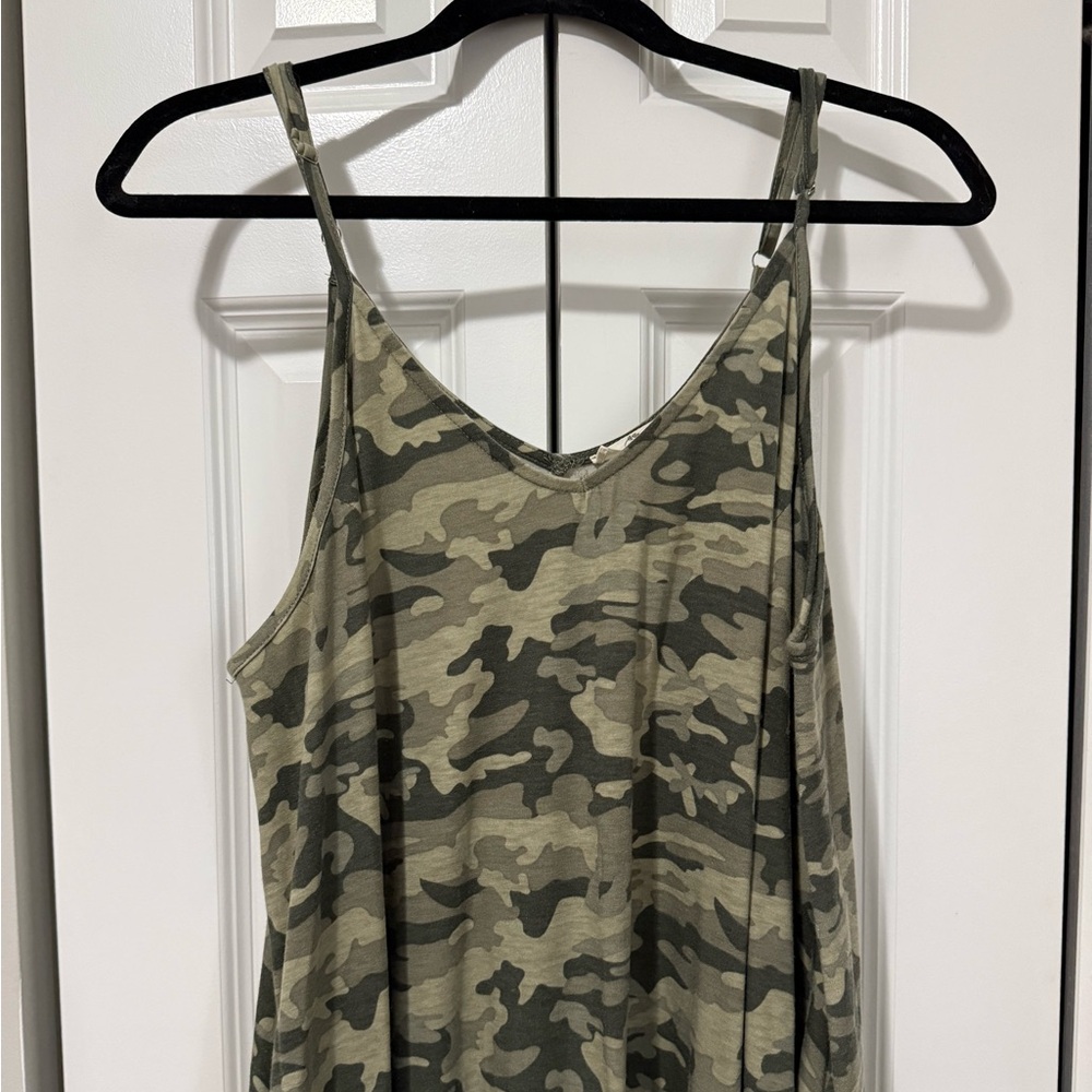 Green Camouflage Maxi Dress (Size XL) - Picture 2 of 5